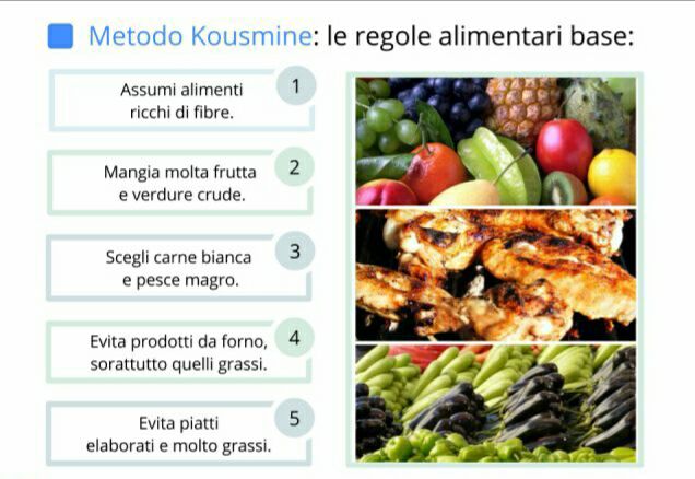 L'alimentazione Kousmine: V incontro del corso di alimentazione