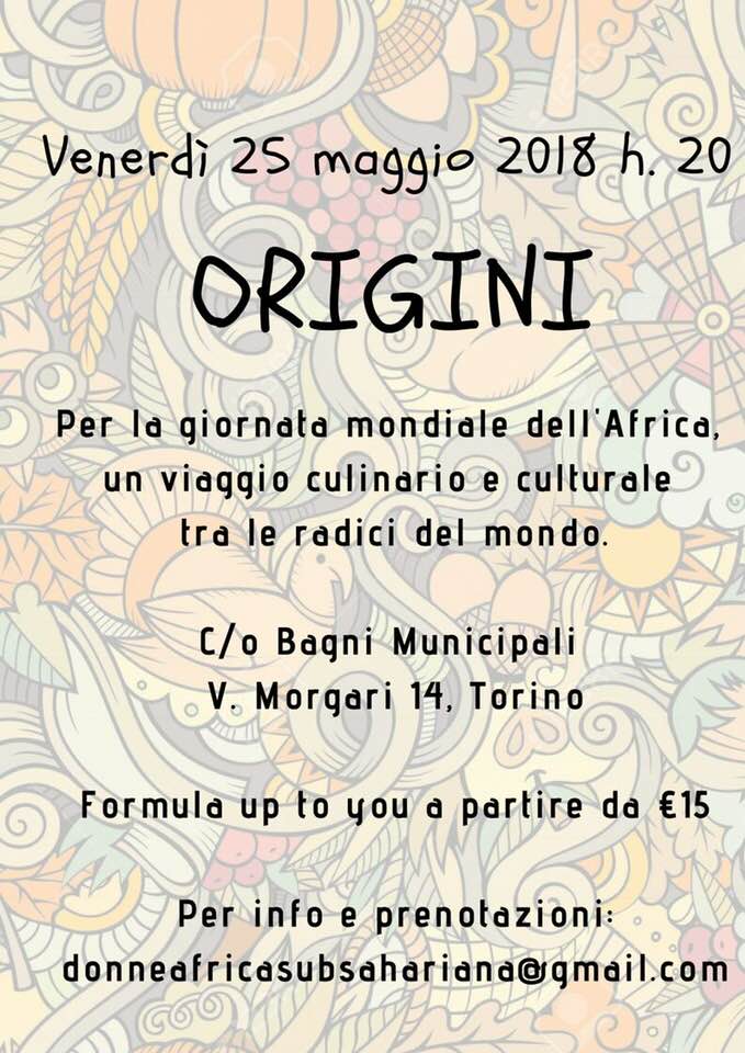 ORIGINI, un viaggio culinario e culturale per la giornata mondiale dell'Africa