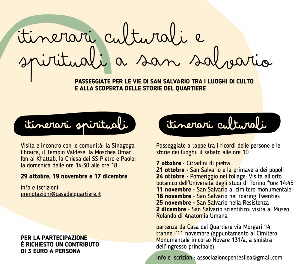 itinerari culturali e spirituali - San Salvario