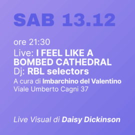 SAB 13/12 I FEEL LIKE A BOMBED CATHEDRAL + RBL Selectors